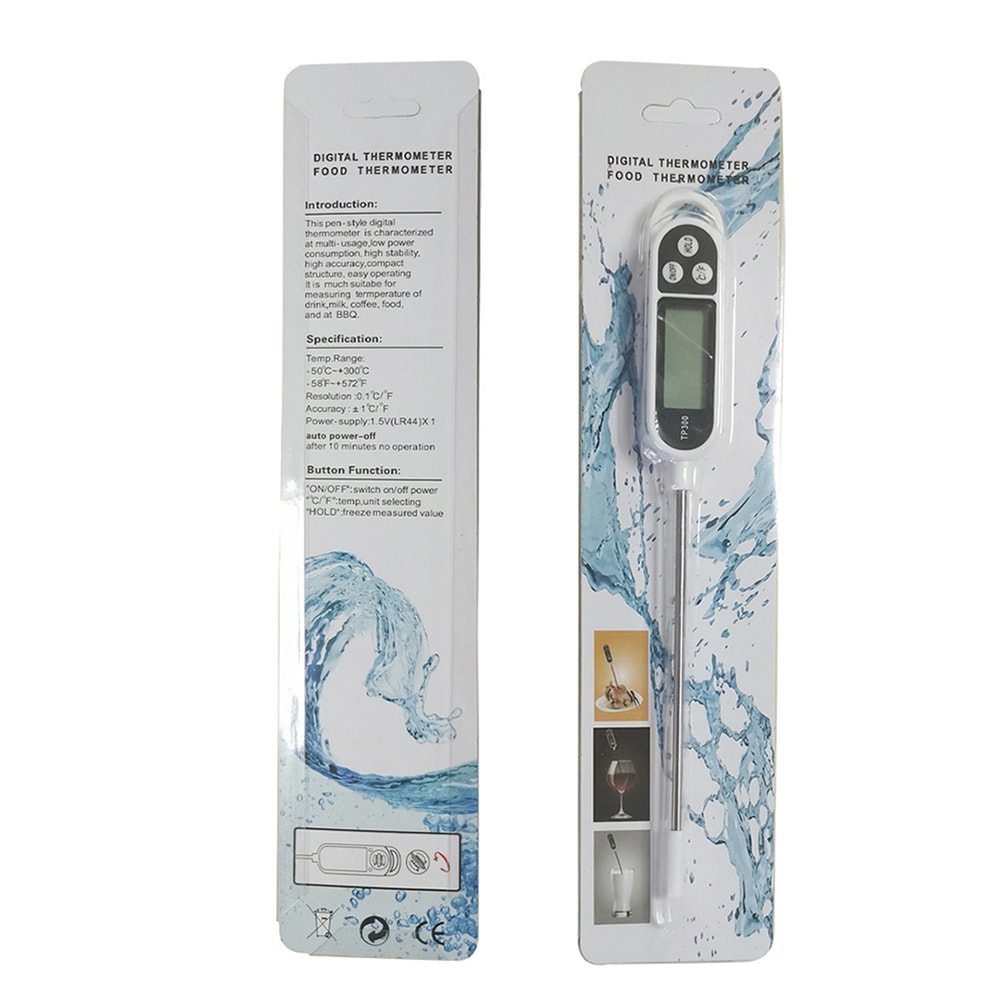 High Accuracy Instant Read Meat Thermometer with LCD for BBQ Cooking and Milk