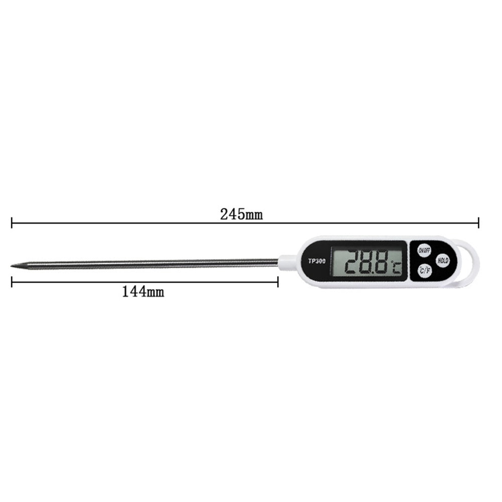 High Accuracy Instant Read Meat Thermometer with LCD for BBQ Cooking and Milk
