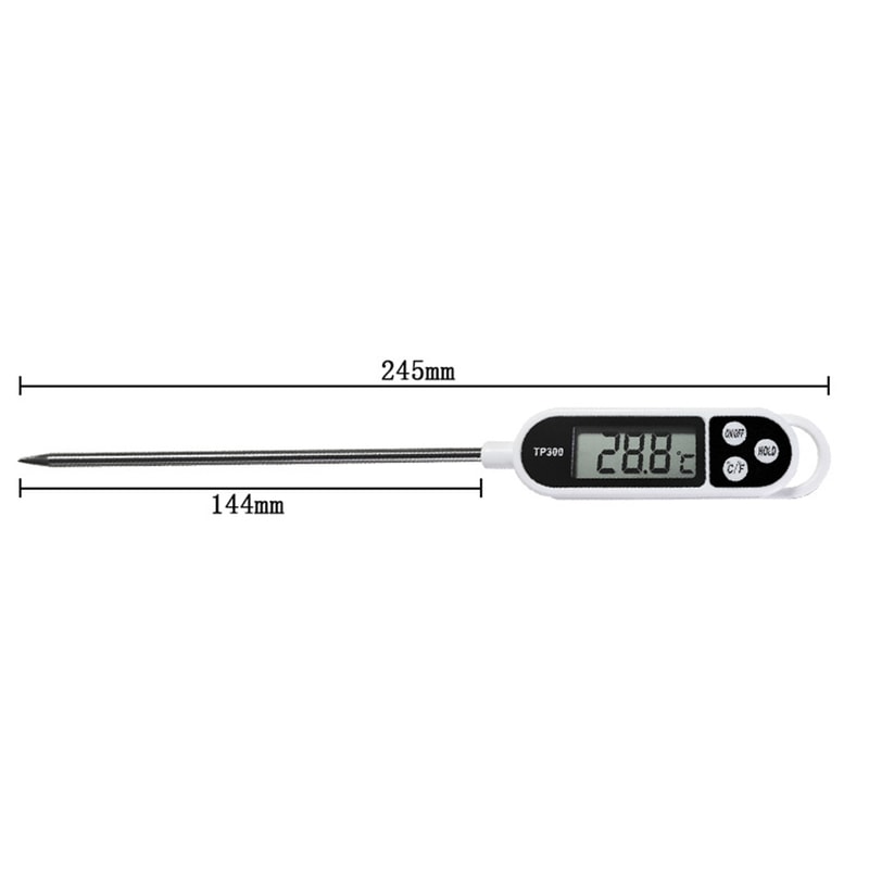 High Accuracy Instant Read Meat Thermometer with LCD for BBQ Cooking and Milk