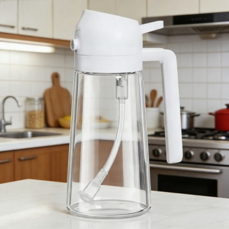 Oil Sprayer for Cooking and Dispenser Bottle for BBQ, Air Fryer & Kitchen Use