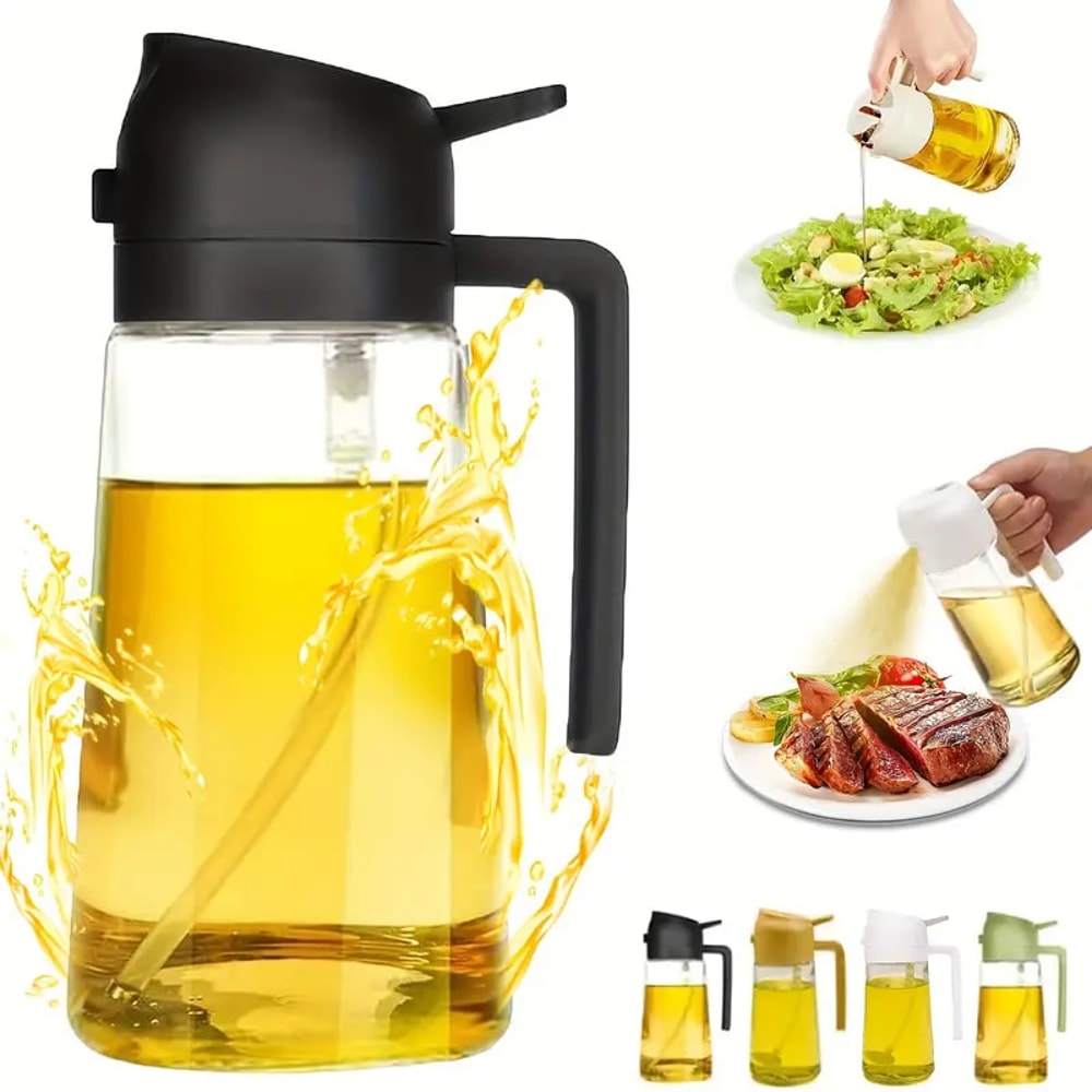 Oil Sprayer for Cooking and Dispenser Bottle for BBQ, Air Fryer & Kitchen Use