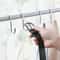 Stainless Steel Over Door Hook Rack with Heavy Duty Double Hooks for Kitchen and Bathroom
