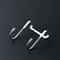 Stainless Steel Over Door Hook Rack with Heavy Duty Double Hooks for Kitchen and Bathroom
