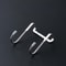 Stainless Steel Over Door Hook Rack with Heavy Duty Double Hooks for Kitchen and Bathroom