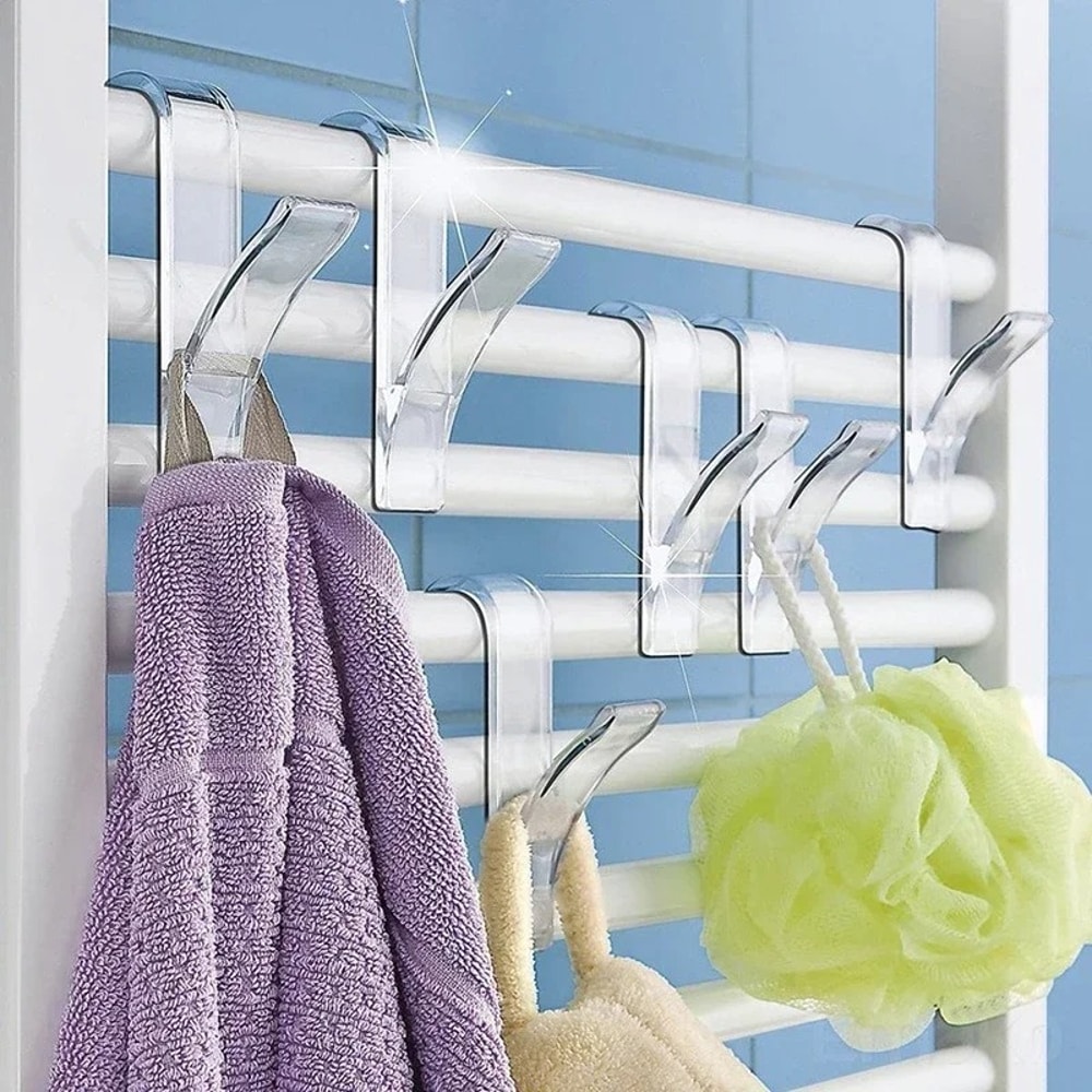 Space Saving Heated Towel Rail Hooks For Bathroom And Kitchen Organization 1
