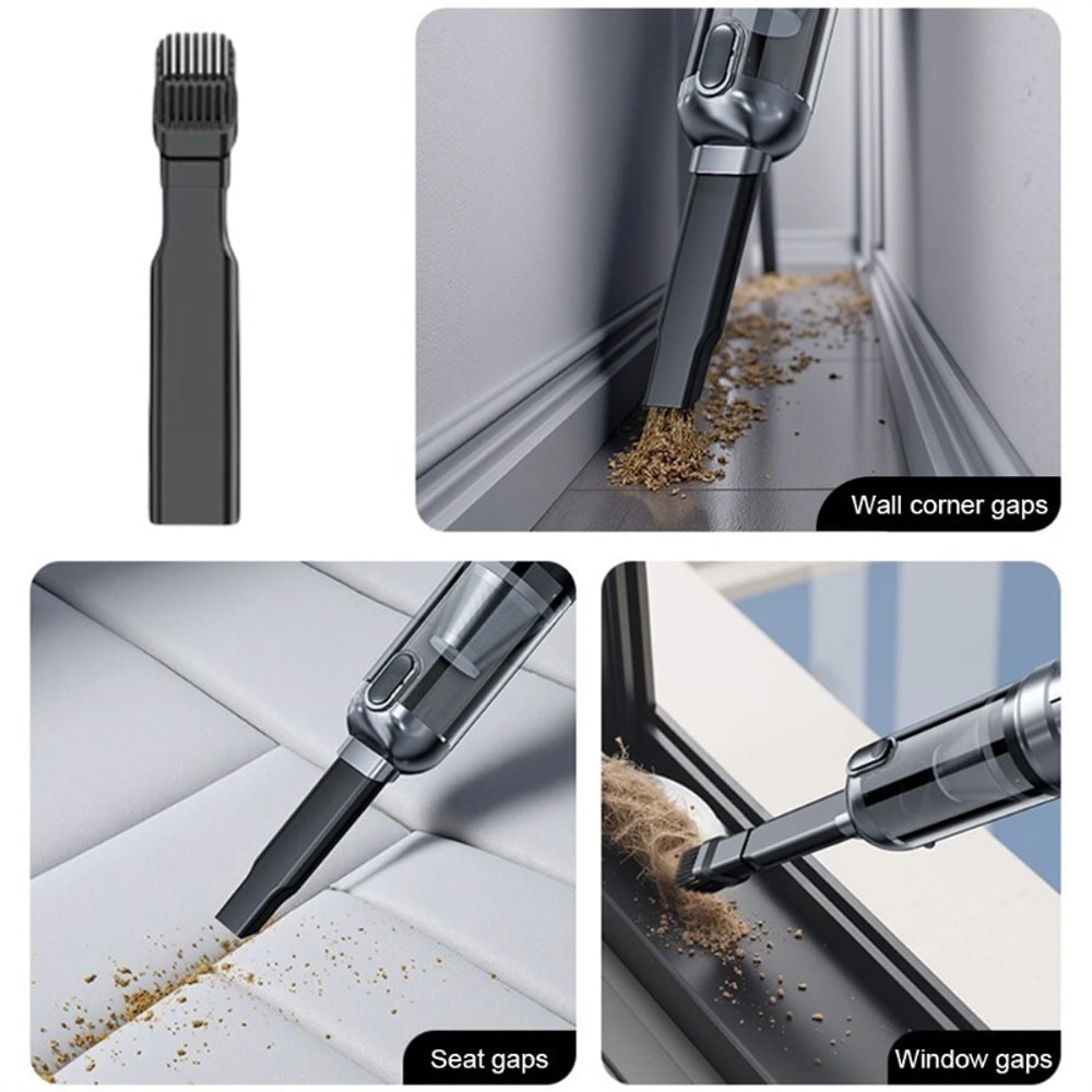 Cordless Car Vacuum Cleaner with Air Duster & Brushless Motor