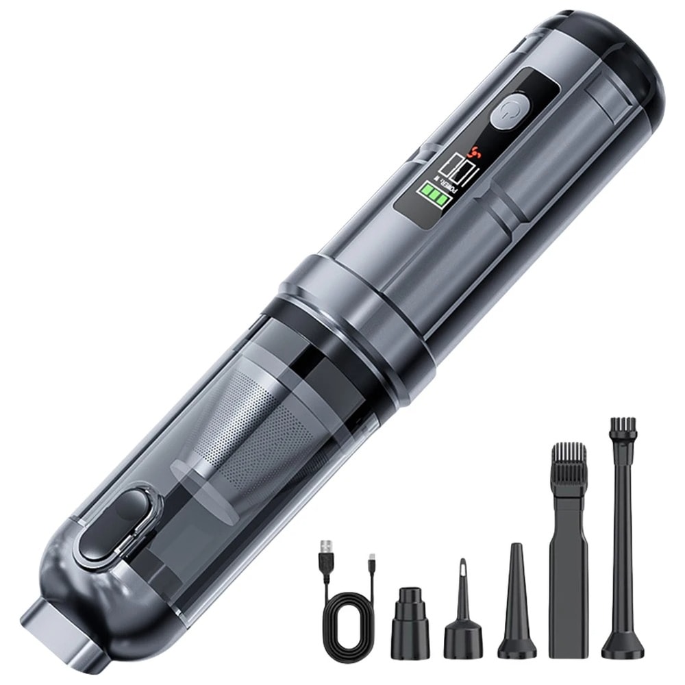 Cordless Car Vacuum Cleaner with Air Duster & Brushless Motor