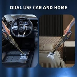 cordless car vacuum cleaner with usb charging for car, home & pet hair cleaning