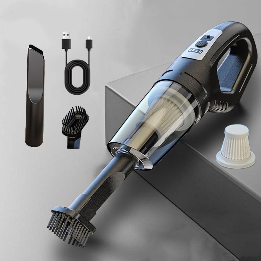 Cordless Car Vacuum Cleaner with USB Charging for Car, Home & Pet Hair Cleaning