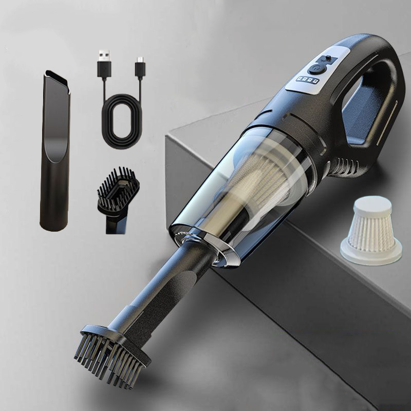 Cordless Car Vacuum Cleaner with USB Charging for Car, Home & Pet Hair Cleaning
