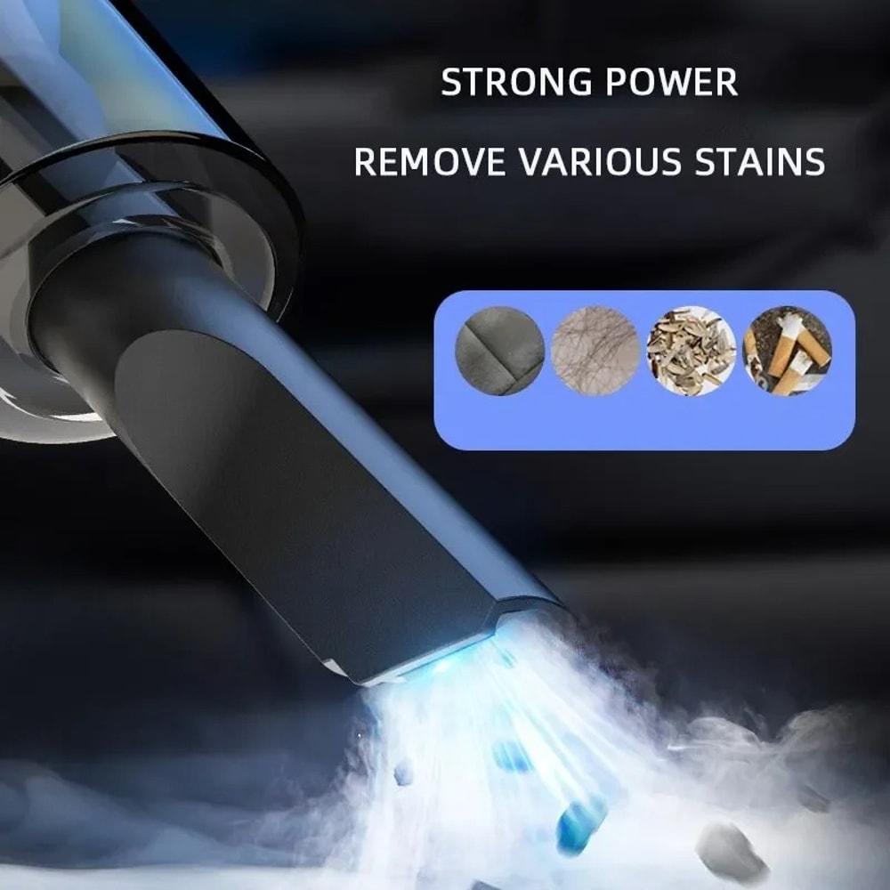 Cordless Car Vacuum Cleaner with USB Charging for Car, Home & Pet Hair Cleaning