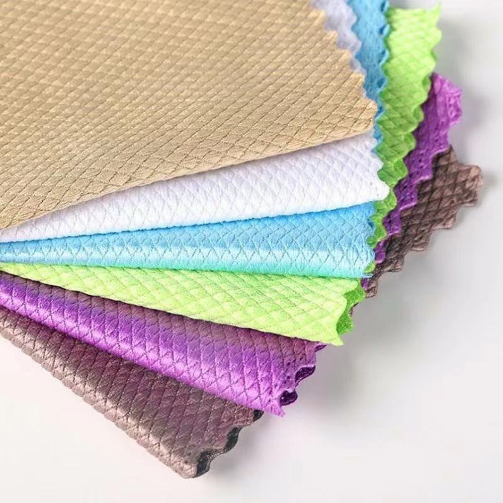 Ultra Absorbent Microfiber Cleaning Cloth Set for Kitchen, Glass & Grease Free Shine