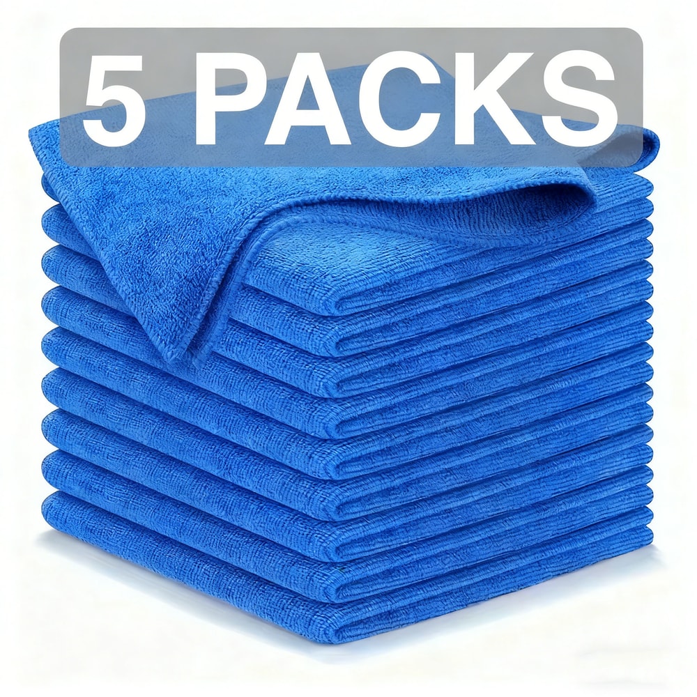 Ultra Absorbent Microfiber Cleaning Cloths Pack Reusable Kitchen Household Cleaning Towels 6
