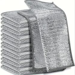 silverspark microfiber scrub dishcloth for kitchen cleaning