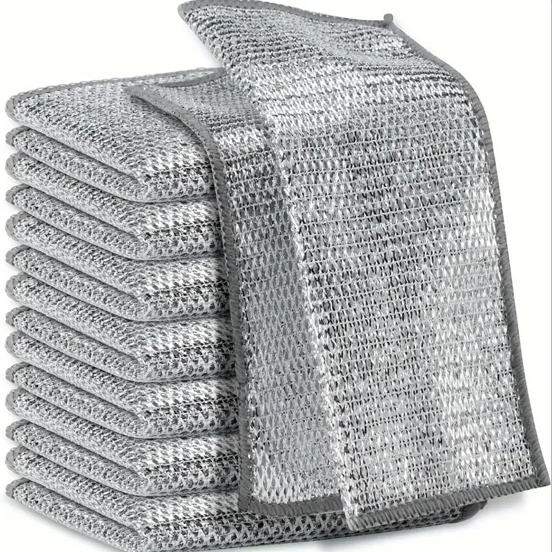 SilverSpark Microfiber Scrub Dishcloth For Kitchen Cleaning 0