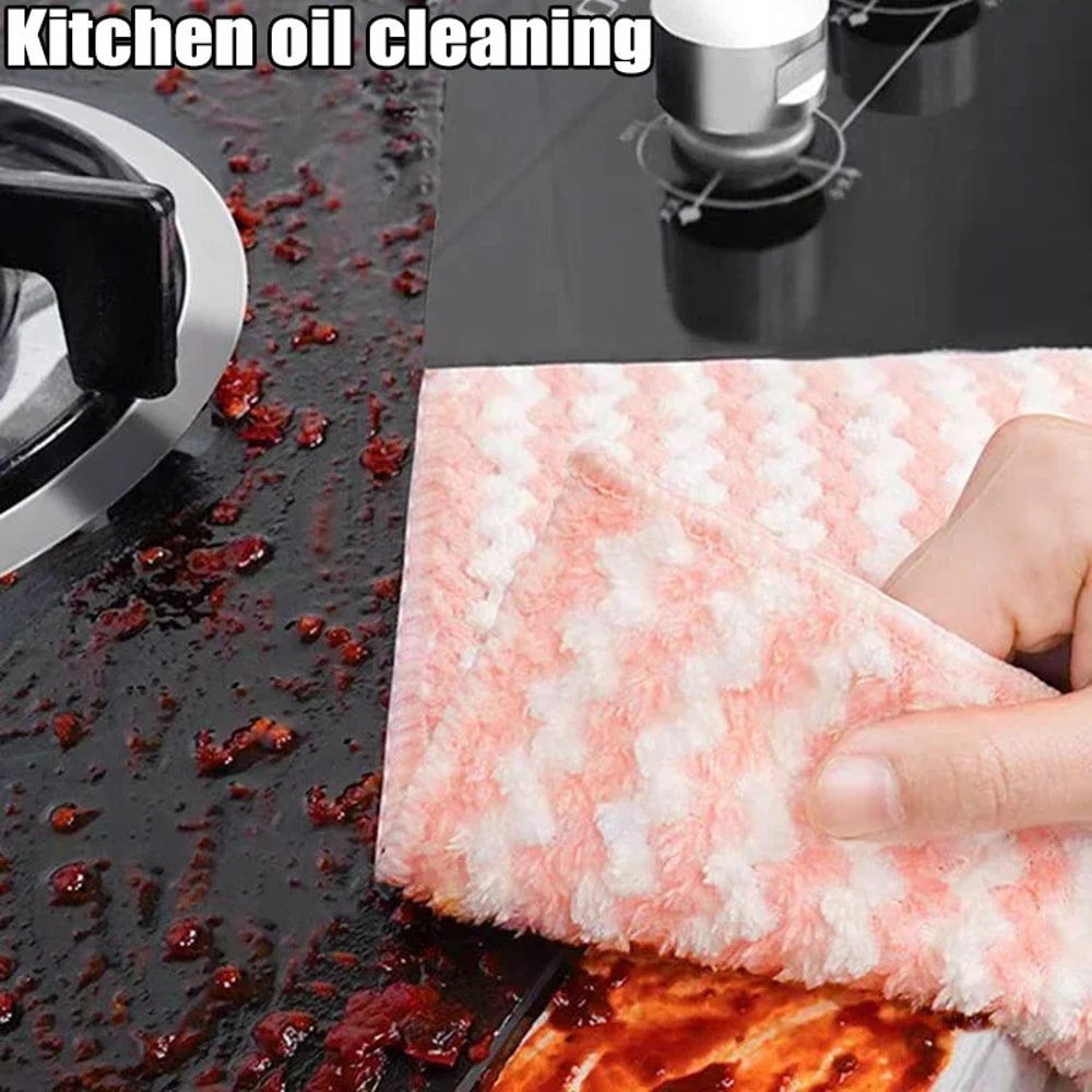 VelvetGrip Microfiber Dish Cloths Ultra Absorbent Kitchen Cleaning Towels 1