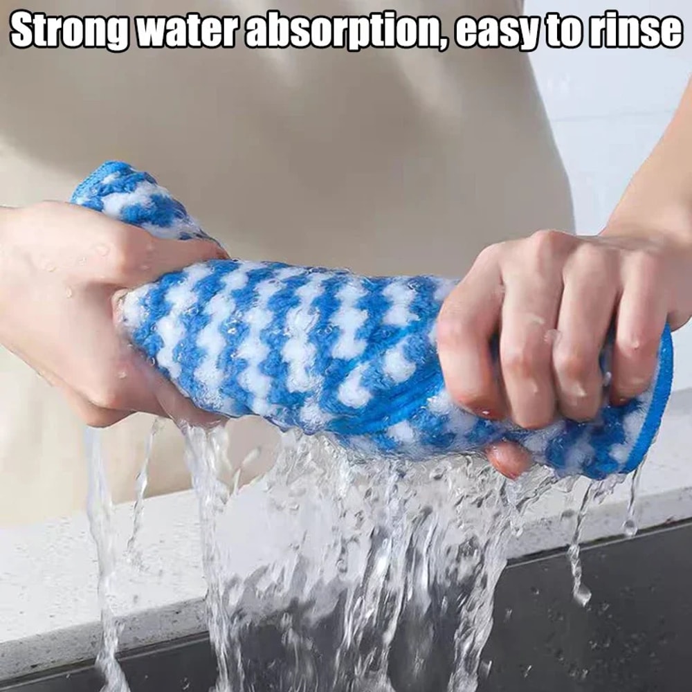 VelvetGrip Microfiber Dish Cloths Ultra Absorbent Kitchen Cleaning Towels 2