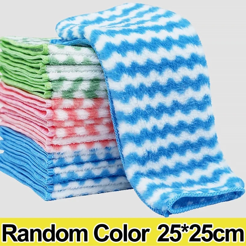 VelvetGrip Microfiber Dish Cloths Ultra Absorbent Kitchen Cleaning Towels 5