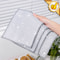 Silver Scrub Microfiber Kitchen Cloth Set For Dishes Pots Grease Cleaning 0