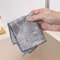 Silver Scrub Microfiber Kitchen Cloth Set For Dishes Pots Grease Cleaning 4