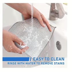 magic steel wire dishcloth set reusable non scratch kitchen cleaning rags