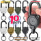 Heavy Duty Retractable Badge Reel With Carabiner Key Holder For Work Outdoor Use 1