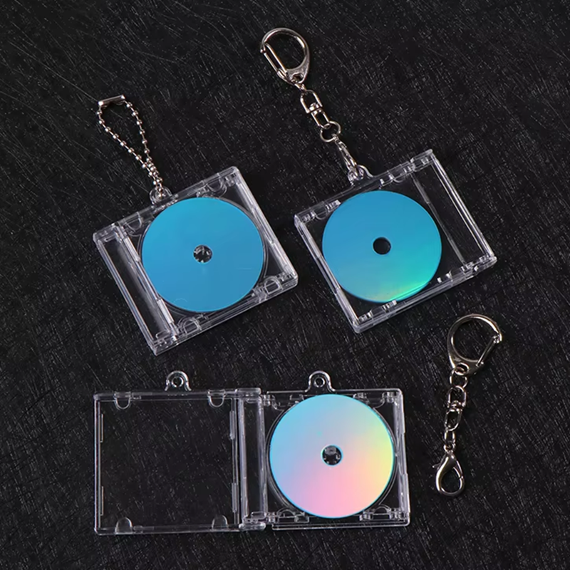 NFC Mini CD Keychain Album Holder For Bags Keys Custom Music Sharing 0