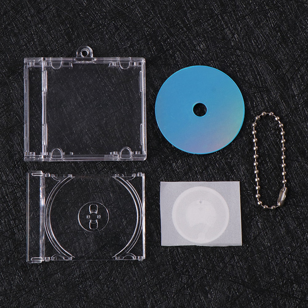NFC Mini CD Keychain Album Holder For Bags Keys Custom Music Sharing 6