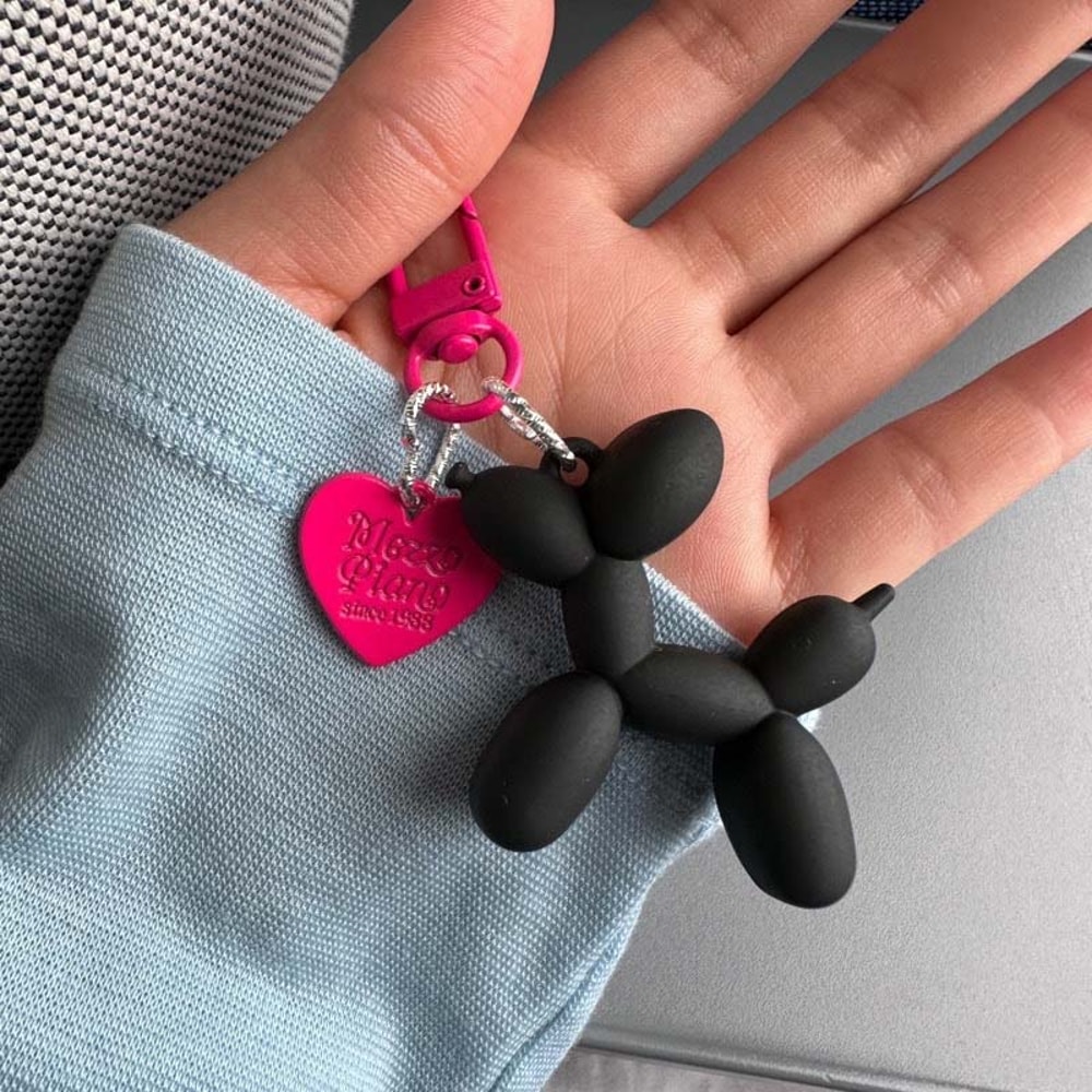 Balloon Dog Keychain Charm for Bags, Cars & Everyday Style