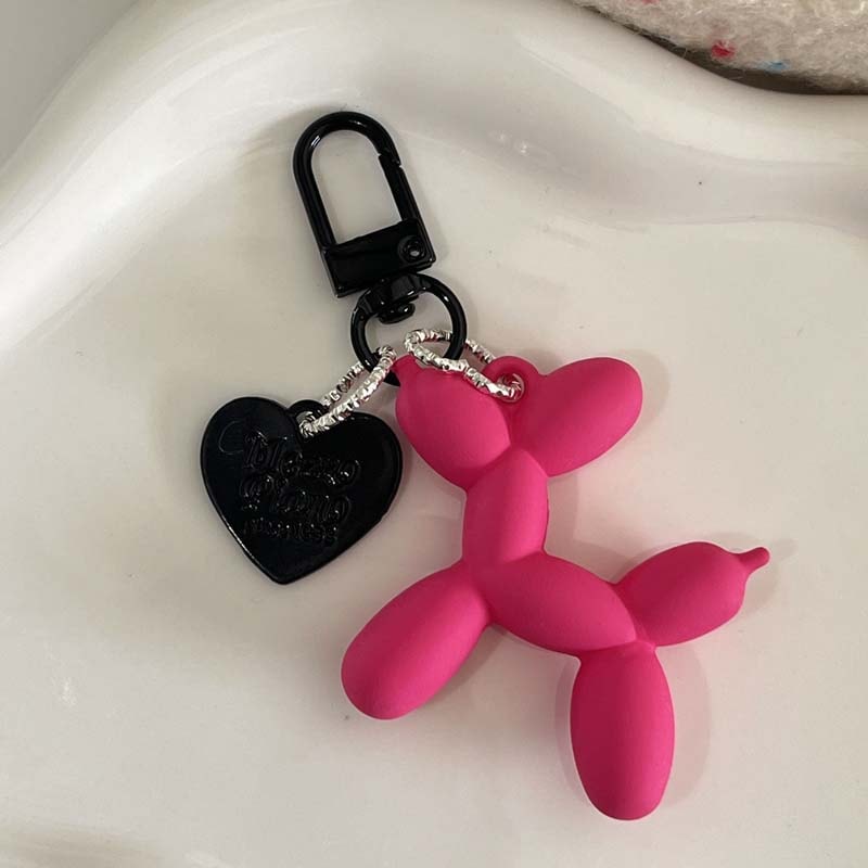 Balloon Dog Keychain Charm for Bags, Cars & Everyday Style