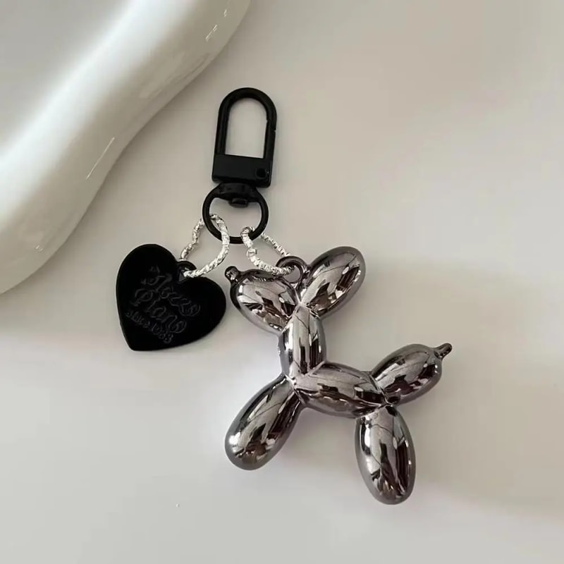 Balloon Dog Keychain Charm For Bags Cars Everyday Accessories 1