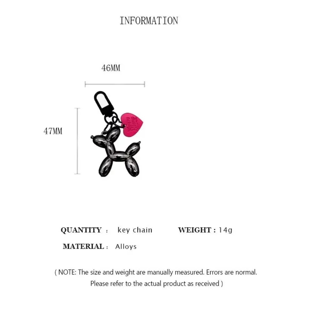 Balloon Dog Keychain Charm For Bags Cars Everyday Accessories 4