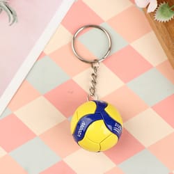 mini volleyball keychain pvc sports ball charm for athletes, coaches & team gifts