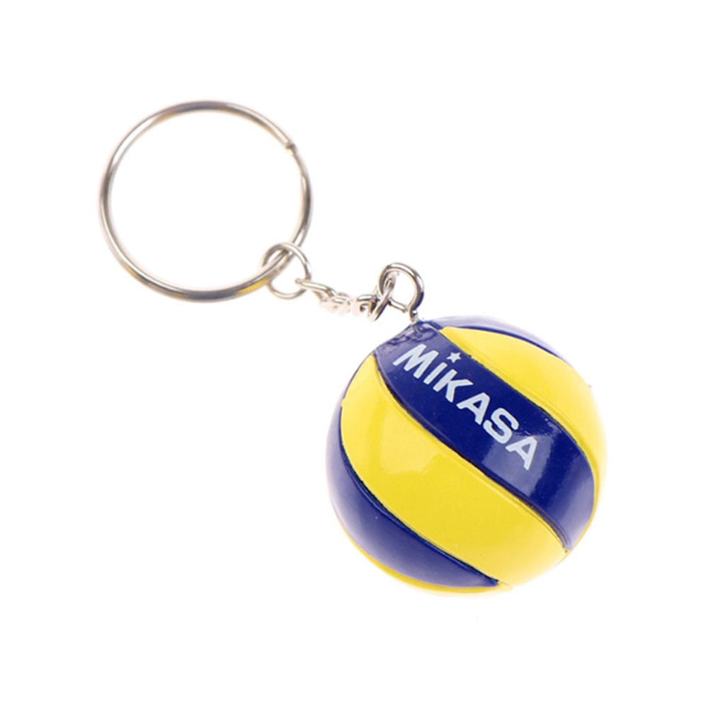 Mini Volleyball Keychain PVC Sports Ball Charm For Athletes Coaches Team Gifts 6