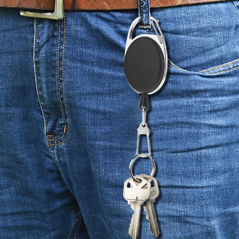ProGrip Fly Fishing Retractor Heavy Duty Retractable Keychain Tool Keeper 2