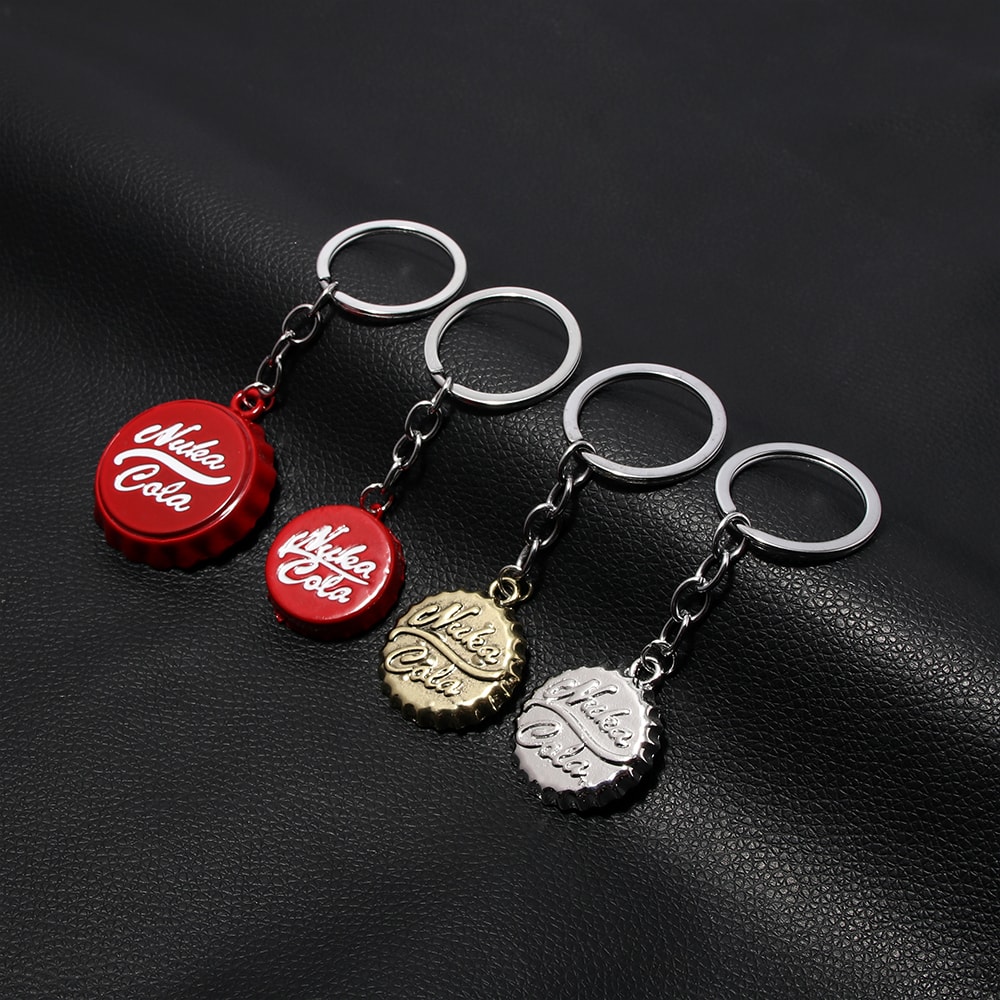 Retro Soda Cap Bottle Opener Keychain For Bags Keys Everyday Carry 0