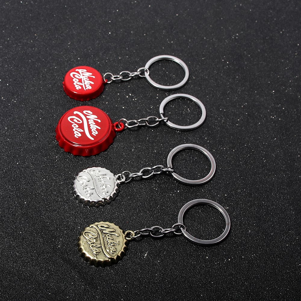 Retro Soda Cap Bottle Opener Keychain For Bags Keys Everyday Carry 1