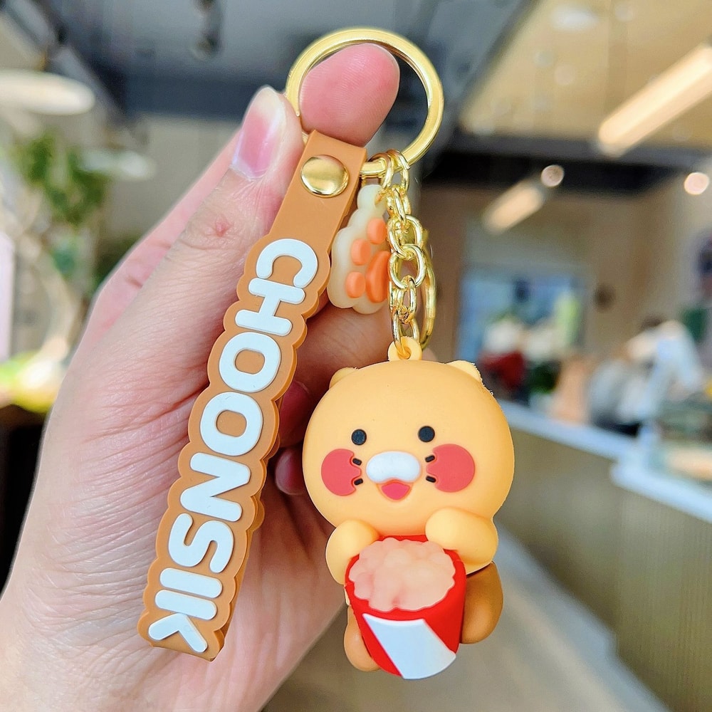 Choonsik Kuka Cute Keychain Silicone Bag Charm Car Key Accessory 7