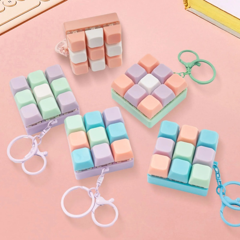 Key Keyboard Fidget Toy Stress Relief Keychain for Adults & Kids