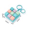 Key Keyboard Fidget Toy Stress Relief Keychain for Adults & Kids
