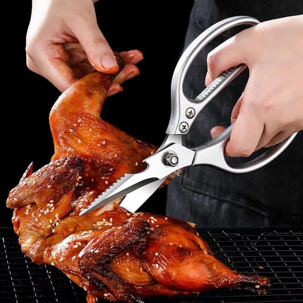 SharpEdge Stainless Steel Kitchen Scissors For Poultry Fish Everyday Food Prep 1