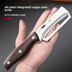 ergogrip stainless steel peeler with wooden handle for fruits and vegetables