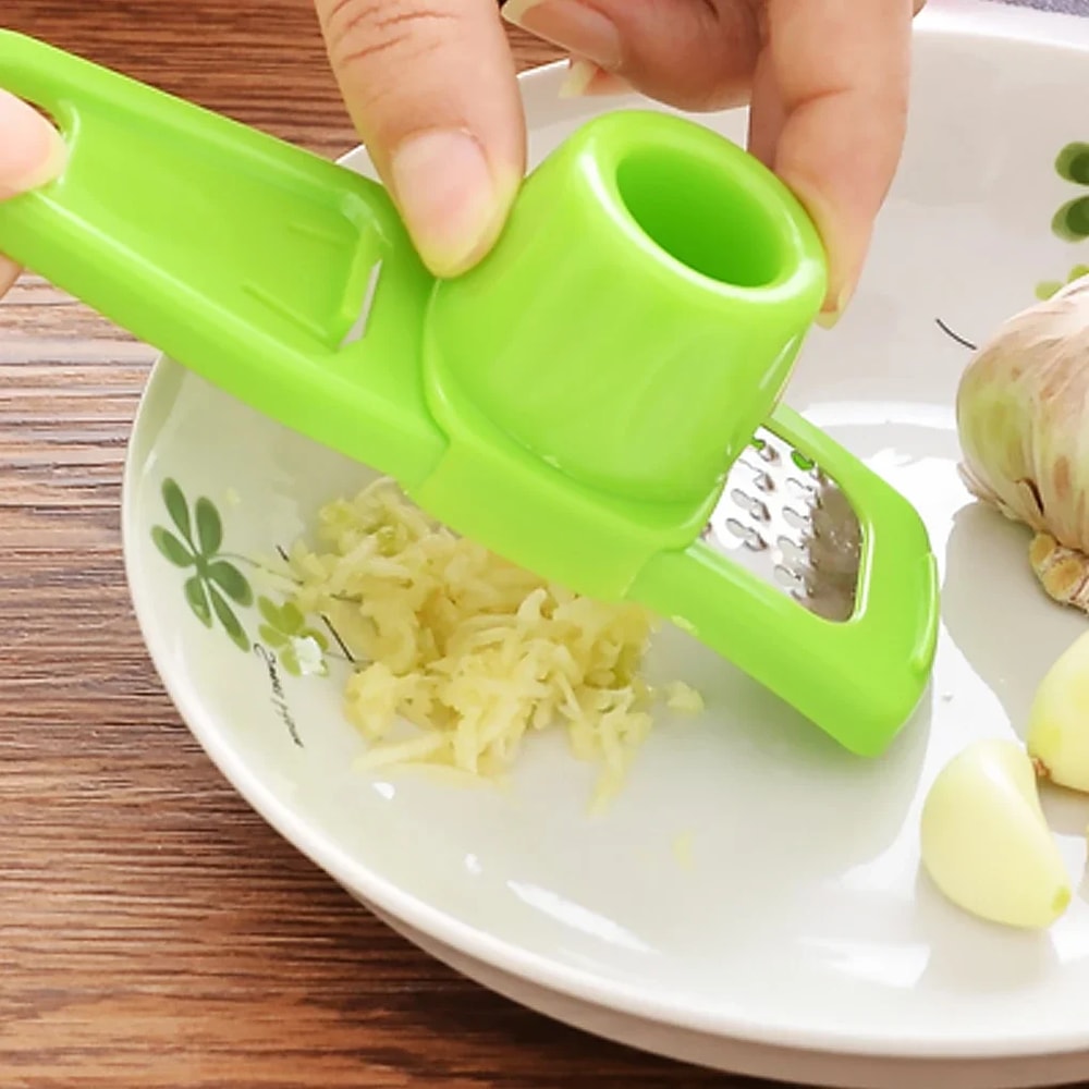 Multi Function Garlic Press and Ginger Grinder Kitchen Tool