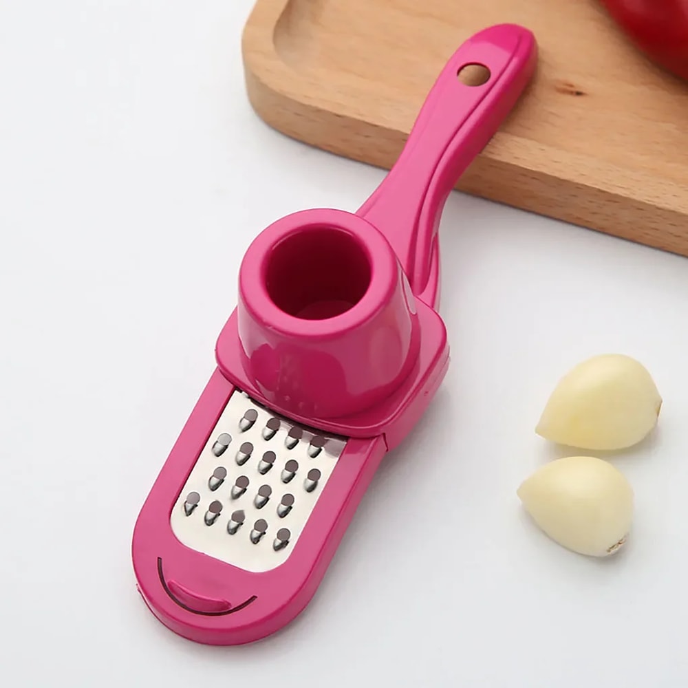 Multi Function Garlic Press and Ginger Grinder Kitchen Tool
