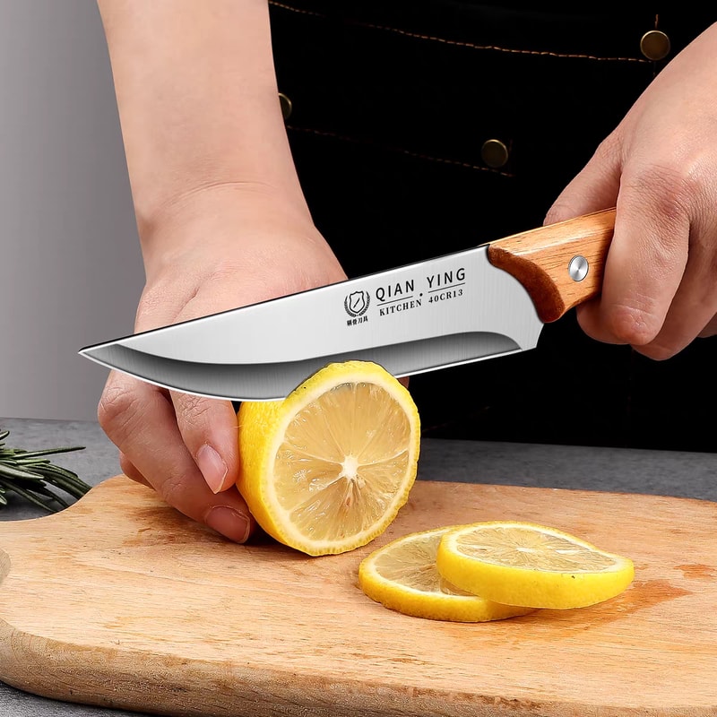 Forged Bone Removal Knife Stainless Steel Butcher Chef Cutting Knife 4
