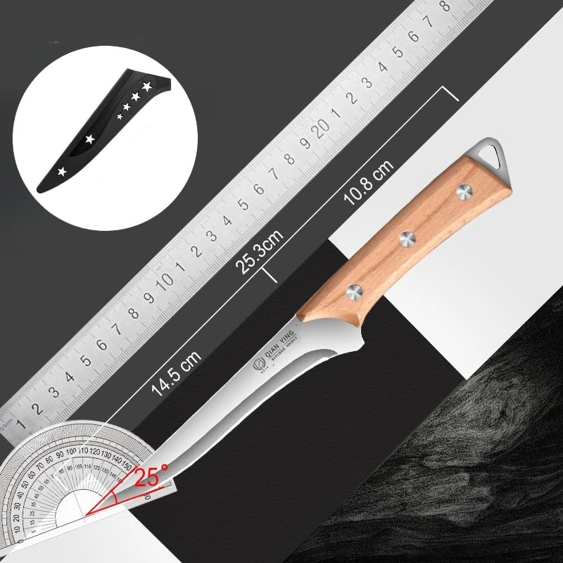 Forged Bone Removal Knife Stainless Steel Butcher Chef Cutting Knife 6