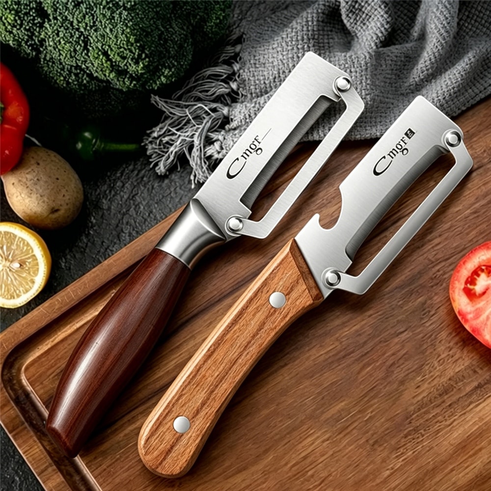 Stainless Steel Vegetable Peeler Julienne Slicer For Fruits And Kitchen Prep 0