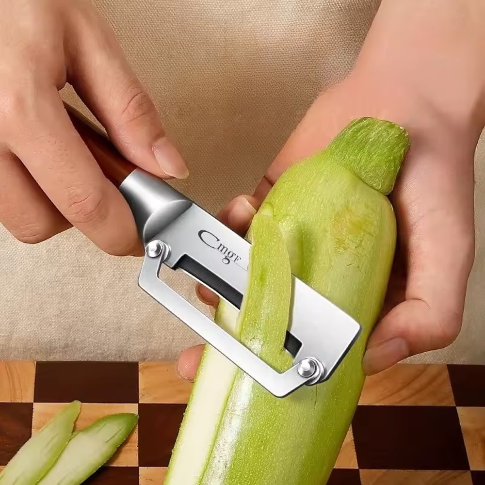 Stainless Steel Vegetable Peeler Julienne Slicer For Fruits And Kitchen Prep 1