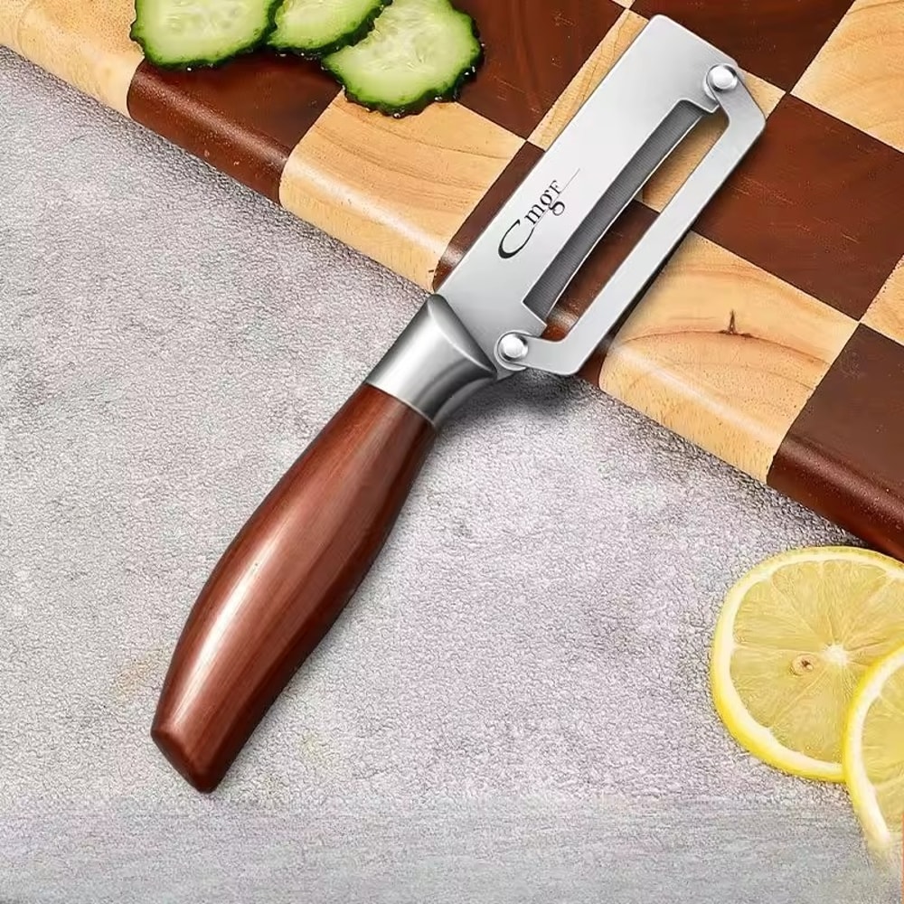 Stainless Steel Vegetable Peeler Julienne Slicer For Fruits And Kitchen Prep 3