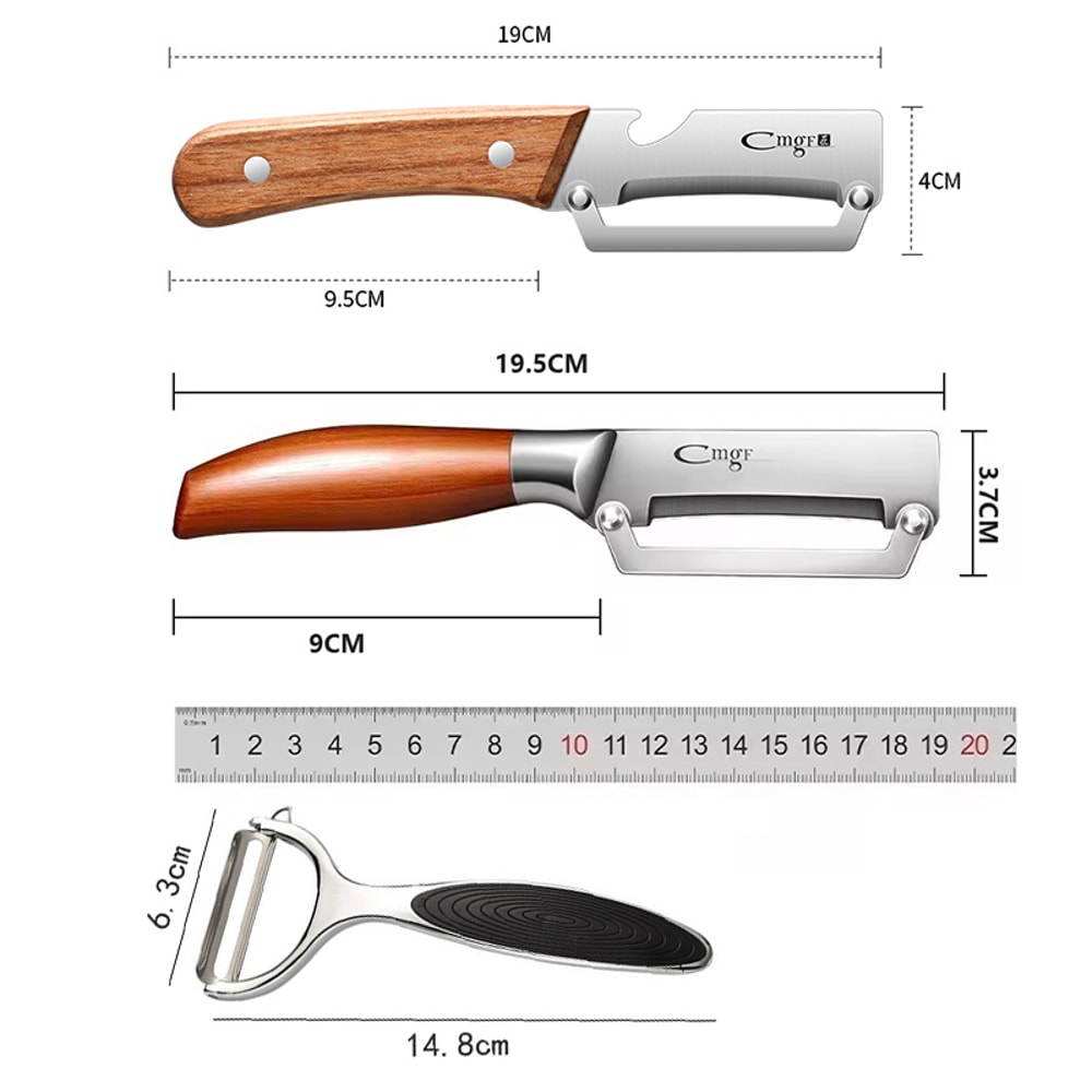 Stainless Steel Vegetable Peeler Julienne Slicer For Fruits And Kitchen Prep 5